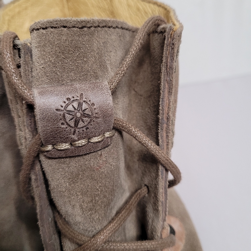 Bussola  Kalahari Lady Suede Lace Up Ankle Boots Size 37 US 7 - Picture 4 of 13
